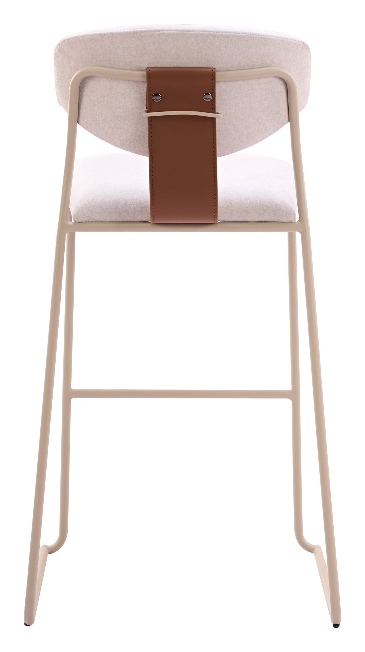 Meadow Cloud White Barstool (Set of 4) by Zuomod at Eve Furniture