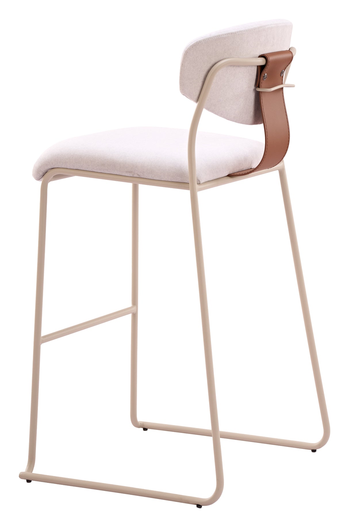 Meadow Cloud White Barstool (Set of 4) by Zuomod at Eve Furniture