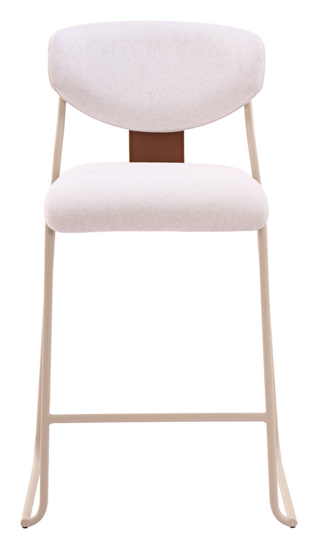 Meadow Cloud White Counter Stool (Set of 4) by Zuomod at Eve Furniture