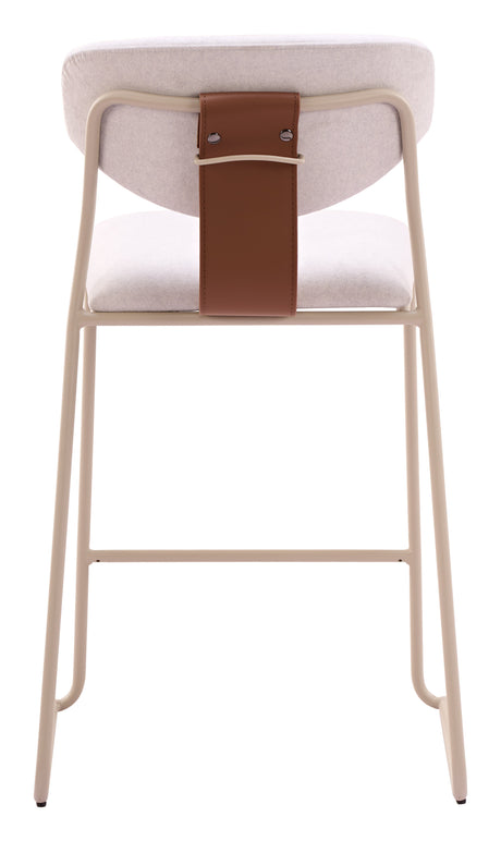 Meadow Cloud White Counter Stool (Set of 4) by Zuomod at Eve Furniture