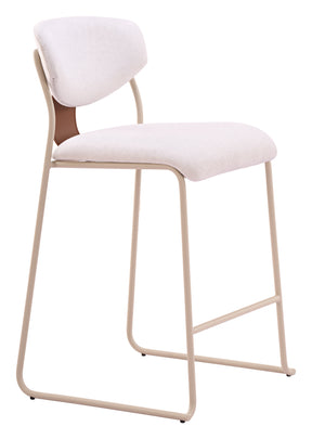 Meadow Cloud White Counter Stool (Set of 4) by Zuomod at Eve Furniture