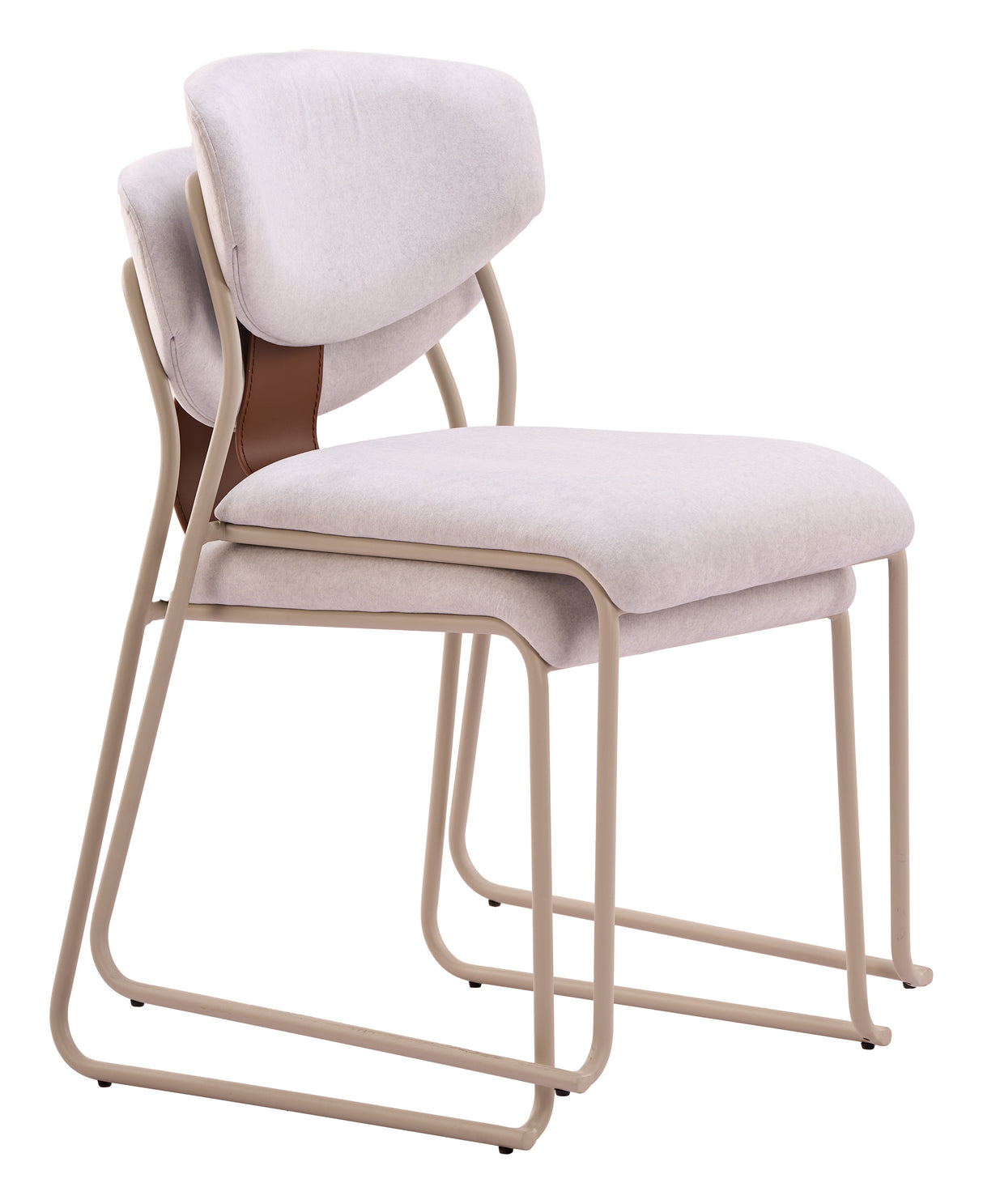 Meadow Cloud White Dining Chair (Set of 4) by Zuomod at Eve Furniture