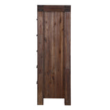 Meadow Five Drawer Solid Wood Chest in Brick Brown by Modus Furniture at Eve Furniture