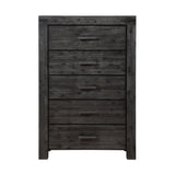 Meadow Five Drawer Solid Wood Chest in Graphite by Modus Furniture at Eve Furniture