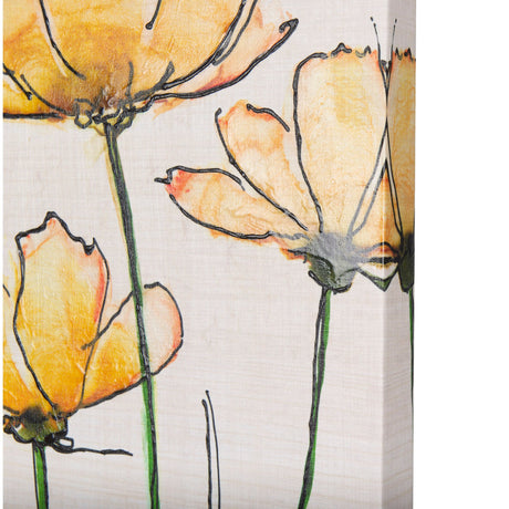 Meadow flowers by Mercana Studio a Hand Embellished Textured Canvas by Mercana at Eve Furniture