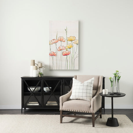 Meadow flowers by Mercana Studio a Hand Embellished Textured Canvas by Mercana at Eve Furniture