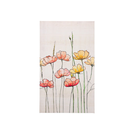 Meadow flowers by Mercana Studio a Hand Embellished Textured Canvas by Mercana at Eve Furniture