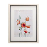 Meadow flowers I by Mercana Studio a Hand Embellished Textured Framed Art Print Matted under Glass by Mercana at Eve Furniture