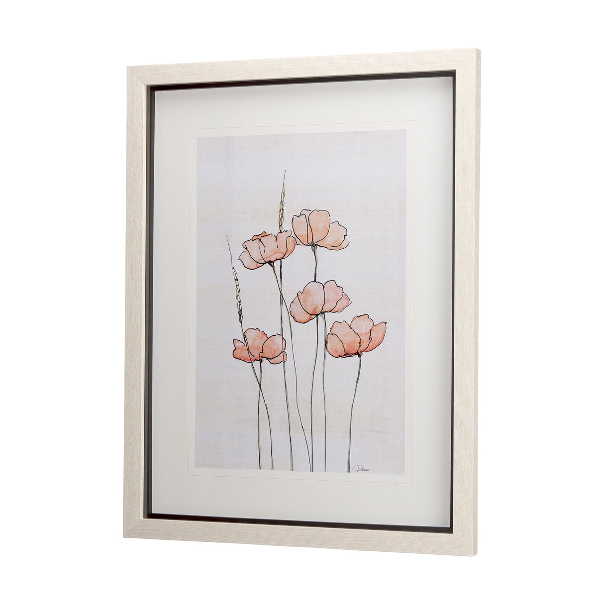 Meadow flowers II by Mercana Studio a Hand Embellished Textured Framed Art Print Matted under Glass by Mercana at Eve Furniture