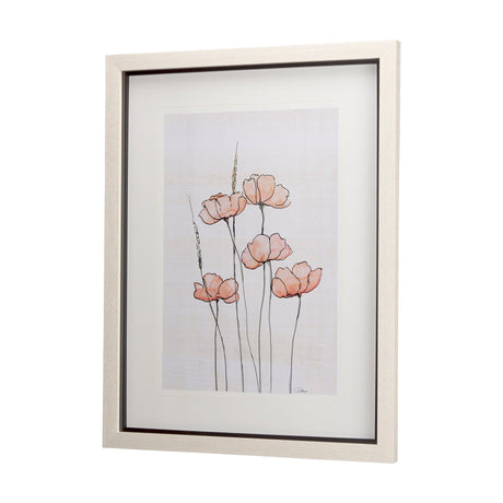 Meadow flowers II by Mercana Studio a Hand Embellished Textured Framed Art Print Matted under Glass by Mercana at Eve Furniture