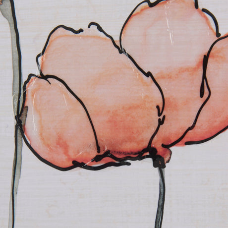 Meadow flowers II by Mercana Studio a Hand Embellished Textured Framed Art Print Matted under Glass by Mercana at Eve Furniture