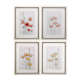 Meadow flowers II by Mercana Studio a Hand Embellished Textured Framed Art Print Matted under Glass by Mercana at Eve Furniture