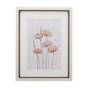 Meadow flowers II by Mercana Studio a Hand Embellished Textured Framed Art Print Matted under Glass by Mercana at Eve Furniture