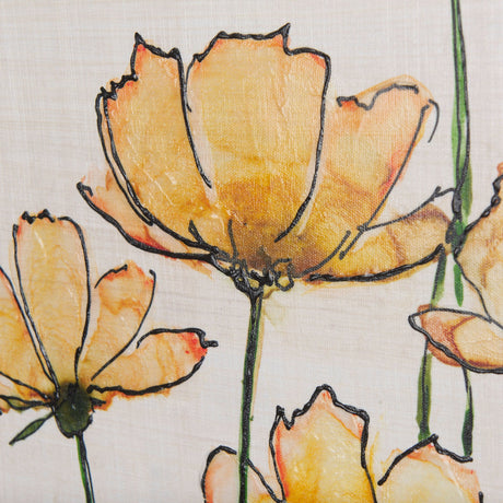 Meadow flowers III by Mercana Studio a Hand Embellished Textured Canvas by Mercana at Eve Furniture