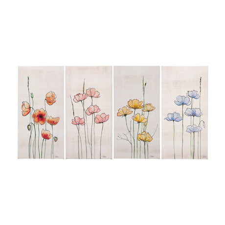 Meadow flowers III by Mercana Studio a Hand Embellished Textured Canvas by Mercana at Eve Furniture
