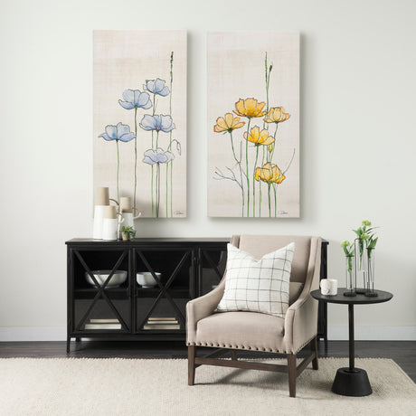 Meadow flowers III by Mercana Studio a Hand Embellished Textured Canvas by Mercana at Eve Furniture