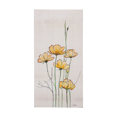 Meadow flowers III by Mercana Studio a Hand Embellished Textured Canvas by Mercana at Eve Furniture