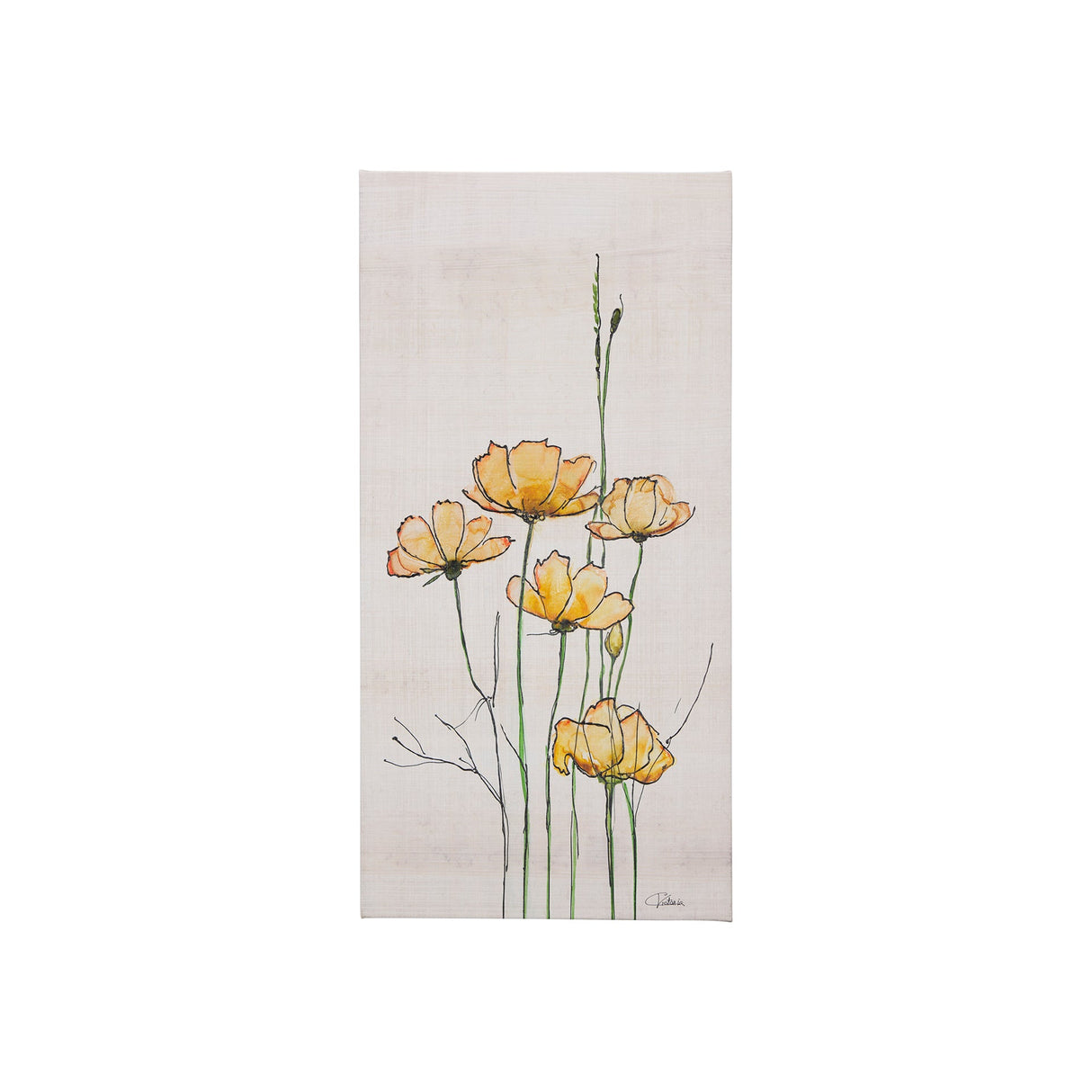 Meadow flowers III by Mercana Studio a Hand Embellished Textured Canvas by Mercana at Eve Furniture