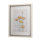 Meadow flowers III by Mercana Studio a Hand Embellished Textured Framed Art Print Matted under Glass by Mercana at Eve Furniture