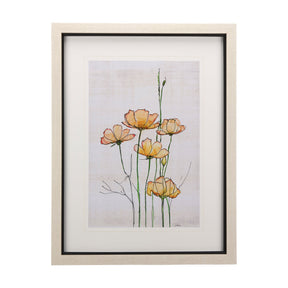 Meadow flowers III by Mercana Studio a Hand Embellished Textured Framed Art Print Matted under Glass by Mercana at Eve Furniture