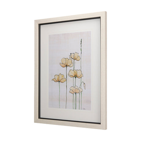 Meadow flowers IV by Mercana Studio a Hand Embellished Textured Framed Art Print Matted under Glass by Mercana at Eve Furniture