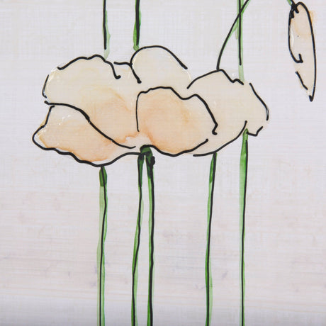 Meadow flowers IV by Mercana Studio a Hand Embellished Textured Framed Art Print Matted under Glass by Mercana at Eve Furniture
