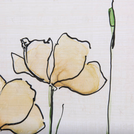 Meadow flowers IV by Mercana Studio a Hand Embellished Textured Framed Art Print Matted under Glass by Mercana at Eve Furniture