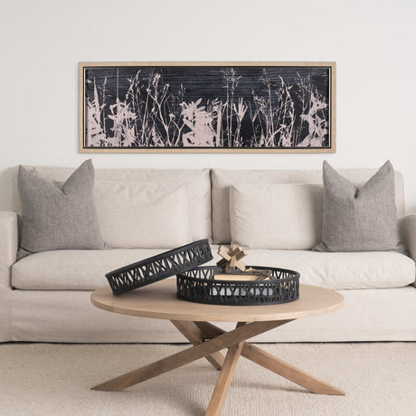 Meadow Herbes by Mercana Studio a Hand Embellished Textured Framed Art Print by Mercana at Eve Furniture