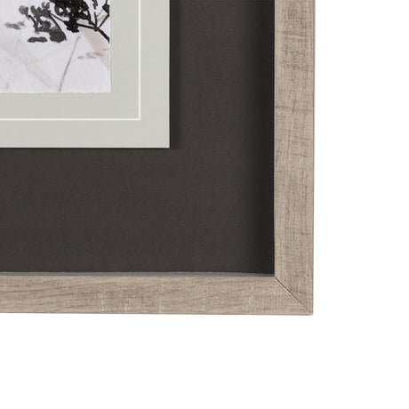 Meadow L by Mercana Studio a Hand Embellished Textured Framed Art Print Matted under Glass by Mercana at Eve Furniture