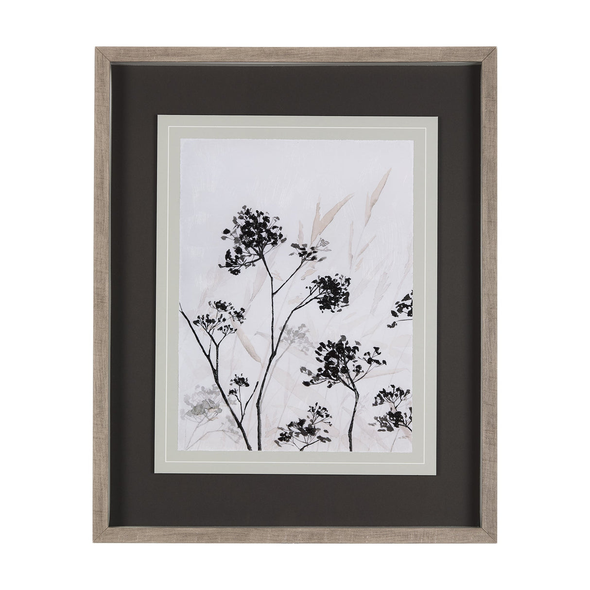 Meadow L by Mercana Studio a Hand Embellished Textured Framed Art Print Matted under Glass by Mercana at Eve Furniture