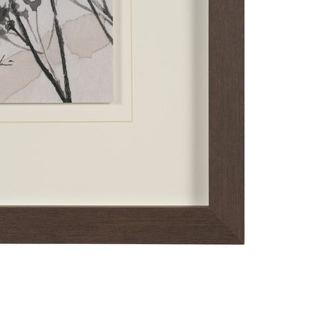 Meadow L by Mercana Studio Hand Embelished Textured Framed Artwork Matted under Glass by Mercana at Eve Furniture