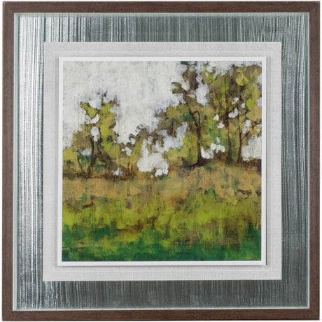 Meadow Lands I by Jennifer Goldberger Hand Embellished Textured Framed Art Print Matted under Glass by Mercana at Eve Furniture