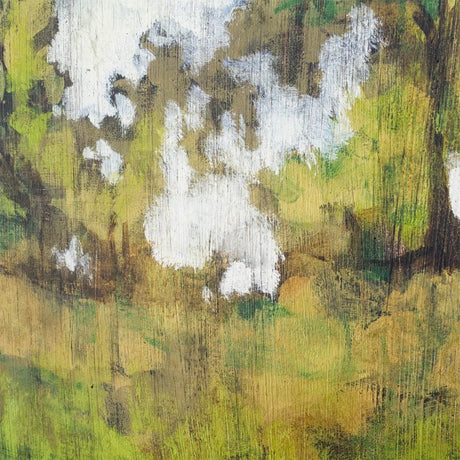 Meadow Lands I by Jennifer Goldberger Hand Embellished Textured Framed Art Print Matted under Glass by Mercana at Eve Furniture