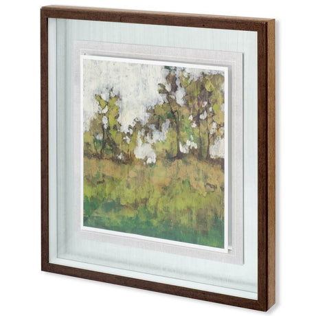 Meadow Lands I by Jennifer Goldberger Hand Embellished Textured Framed Art Print Matted under Glass by Mercana at Eve Furniture