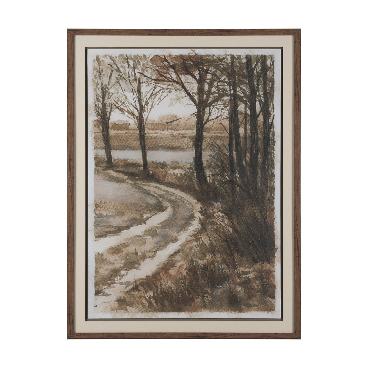 Meadow Memories II by Mercana Studio Hand Embelished Framed Artwork Matted under Glass by Mercana at Eve Furniture