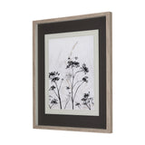 Meadow R by Mercana Studio a Hand Embellished Textured Framed Art Print Matted under Glass by Mercana at Eve Furniture