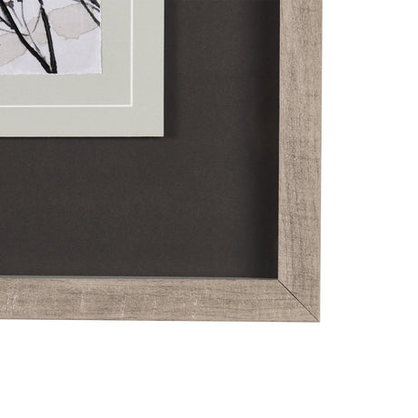 Meadow R by Mercana Studio a Hand Embellished Textured Framed Art Print Matted under Glass by Mercana at Eve Furniture