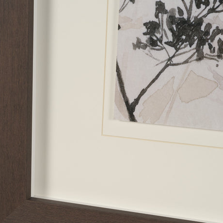 Meadow R by Mercana Studio Hand Embelished Textured Framed Artwork Matted under Glass by Mercana at Eve Furniture