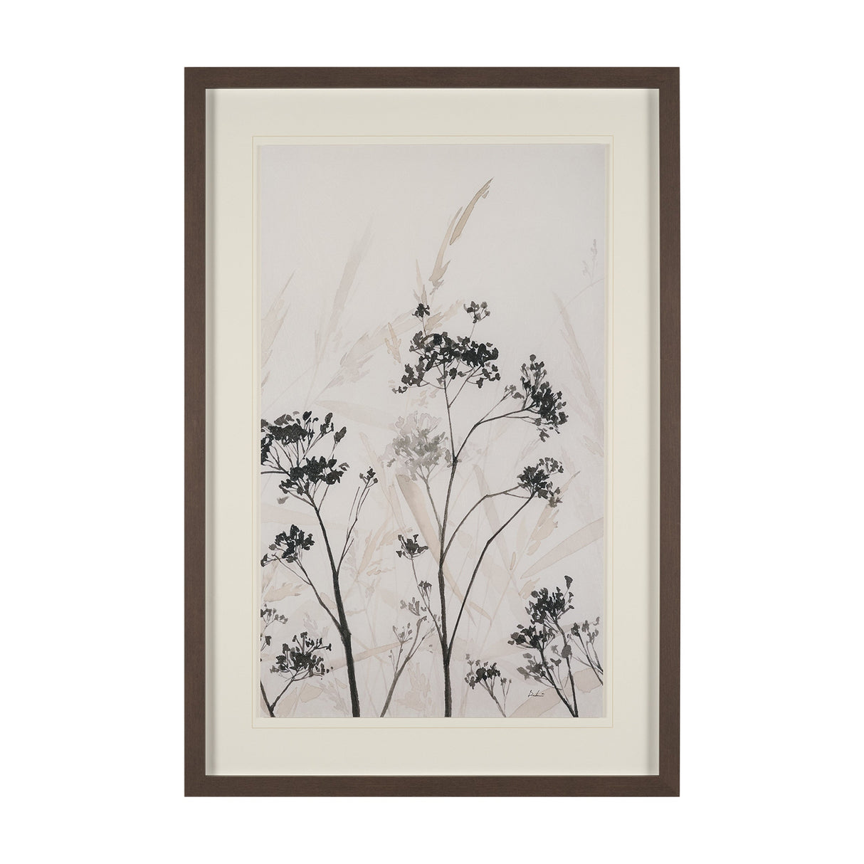 Meadow R by Mercana Studio Hand Embelished Textured Framed Artwork Matted under Glass by Mercana at Eve Furniture