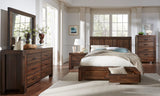 Meadow Six Drawer Solid Wood Dresser in Brick Brown by Modus Furniture at Eve Furniture