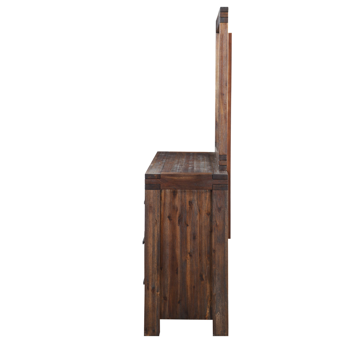 Meadow Six Drawer Solid Wood Dresser in Brick Brown by Modus Furniture at Eve Furniture