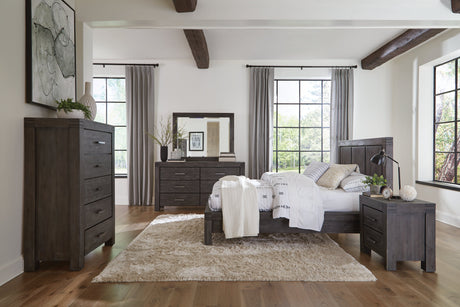 Meadow Six Drawer Solid Wood Dresser in Graphite by Modus Furniture at Eve Furniture