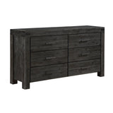 Meadow Six Drawer Solid Wood Dresser in Graphite by Modus Furniture at Eve Furniture