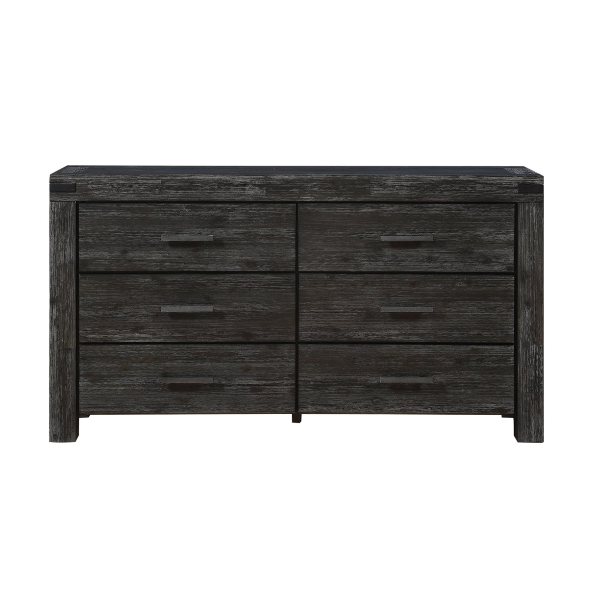 Meadow Six Drawer Solid Wood Dresser in Graphite by Modus Furniture at Eve Furniture