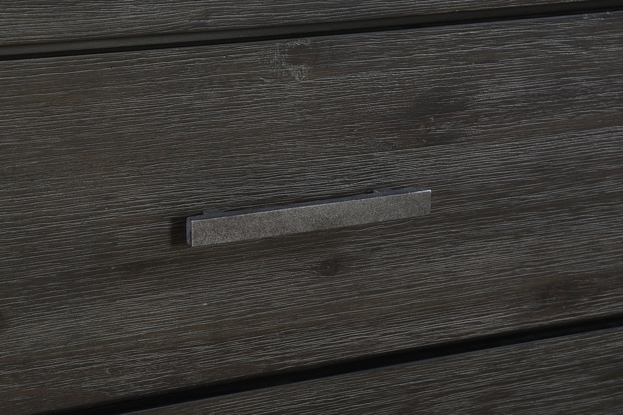 Meadow Six Drawer Solid Wood Dresser in Graphite by Modus Furniture at Eve Furniture
