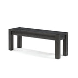 Meadow Solid Wood Bench in Graphite by Modus Furniture at Eve Furniture