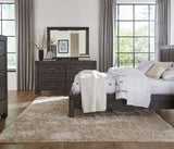 Meadow Solid Wood Beveled Glass Solid Wood Mirror in Graphite by Modus Furniture at Eve Furniture