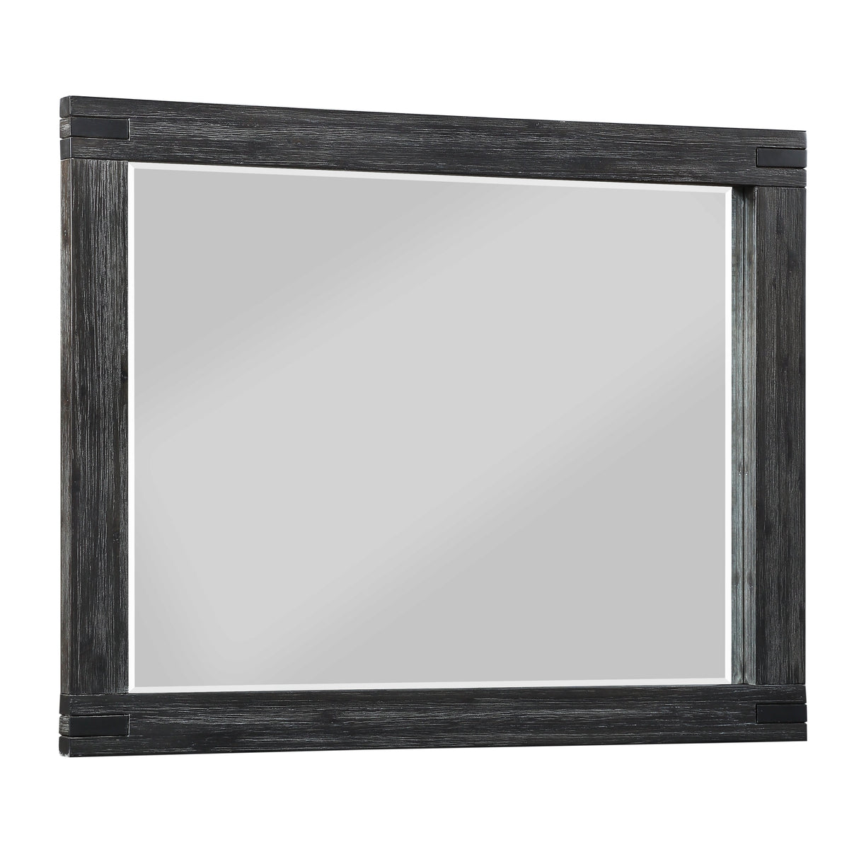 Meadow Solid Wood Beveled Glass Solid Wood Mirror in Graphite by Modus Furniture at Eve Furniture