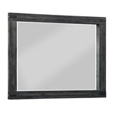 Meadow Solid Wood Beveled Glass Solid Wood Mirror in Graphite by Modus Furniture at Eve Furniture