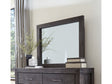 Meadow Solid Wood Beveled Glass Solid Wood Mirror in Graphite by Modus Furniture at Eve Furniture